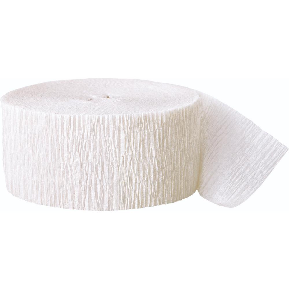 Unique- White Crepe Streamer 500ft Unique- White Crepe Streamer 500ft