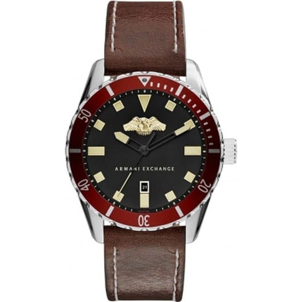 Armani Exchange Brown Leather Men Watch AX1712 Armani Exchange Brown Leather Men Watch AX1712
