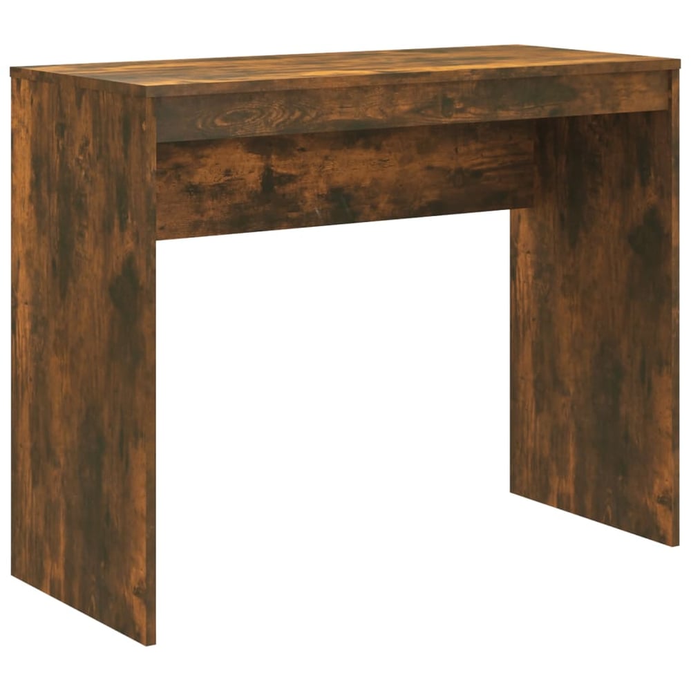 vidaXL Desk Smoked Oak 90x40x72 cm Engineered Wood