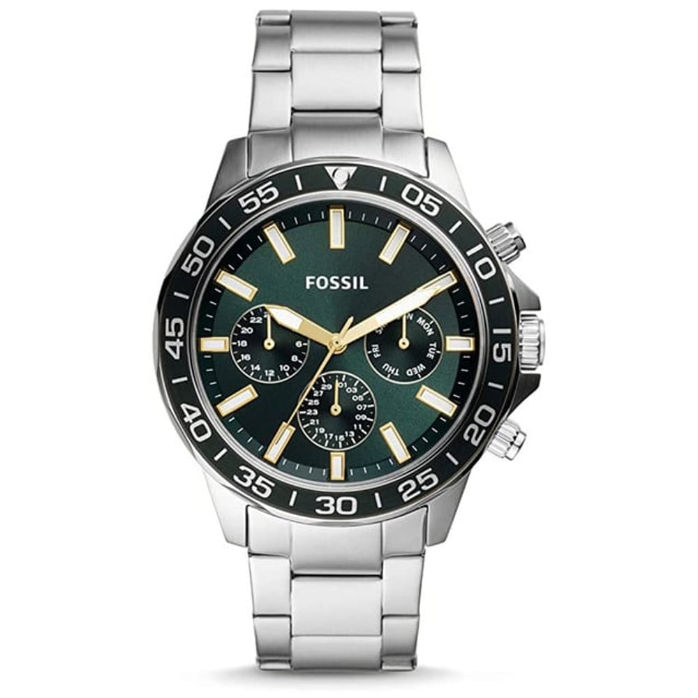 Fossil Mens Bannon Stainless Steel Watch - Bq2492 Fossil Mens Bannon Stainless Steel Watch - Bq2492