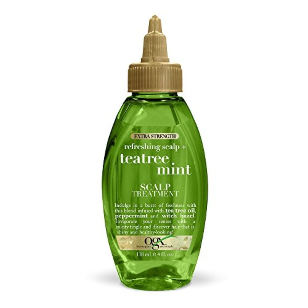 OGX Extra Strength Refreshing Scalp + Tea Tree Mint Treatment, 4 Ounce OGX Extra Strength Refreshing Scalp + Tea Tree Mint Treatment, 4 Ounce