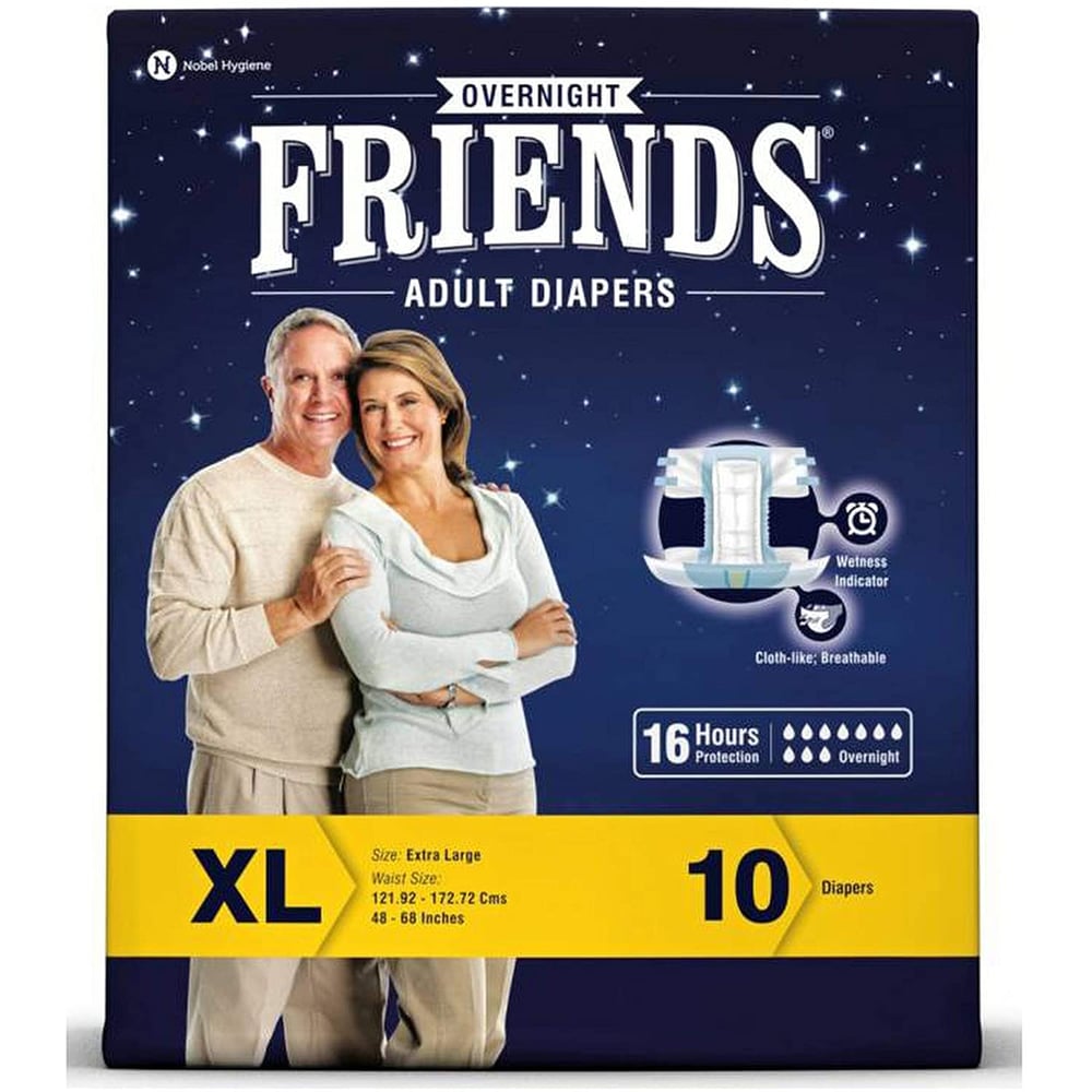 Friends Adult Diapers Overnight Extra Large 10's