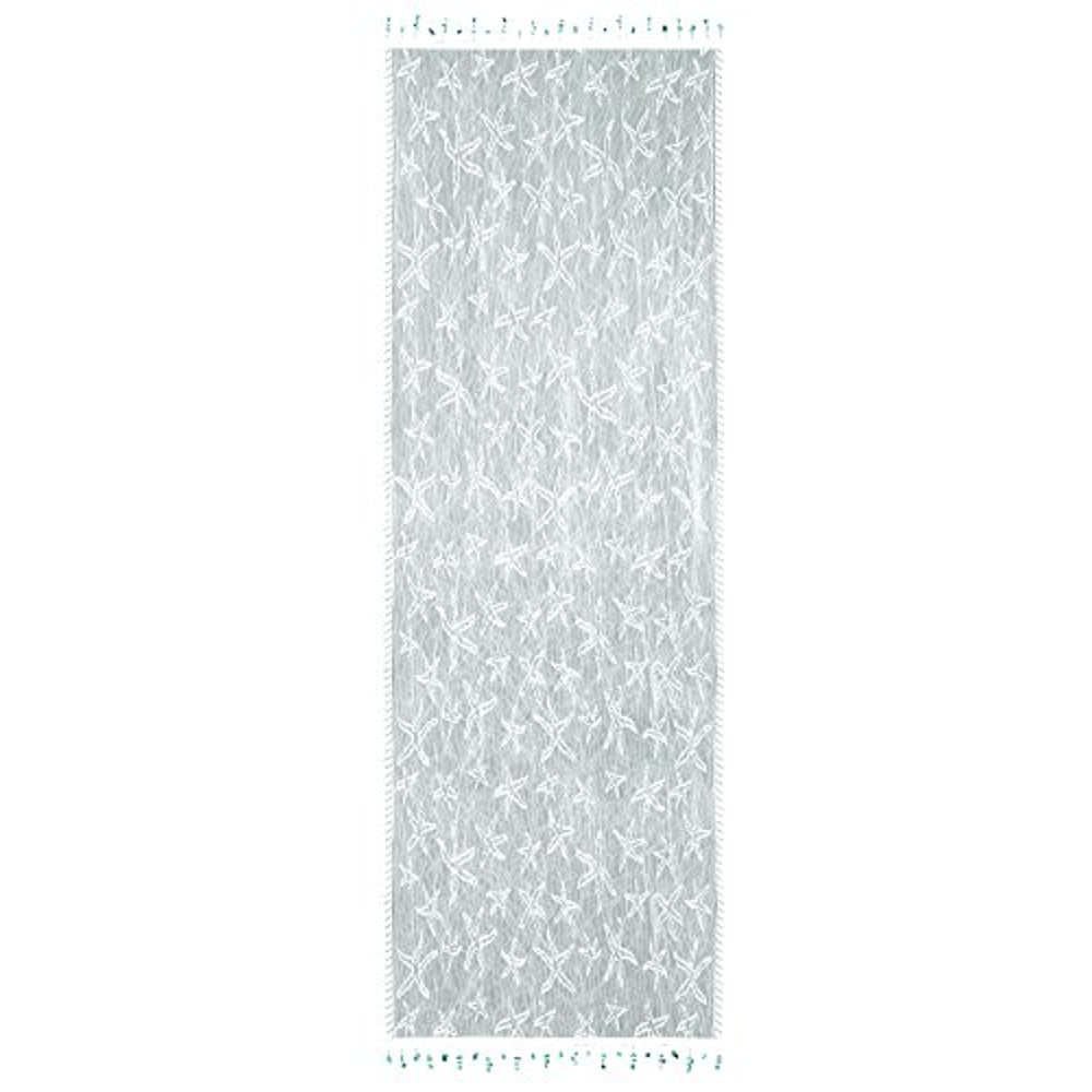Heritage Lace Starfish Table Runner, 15 By 60-Inch, White