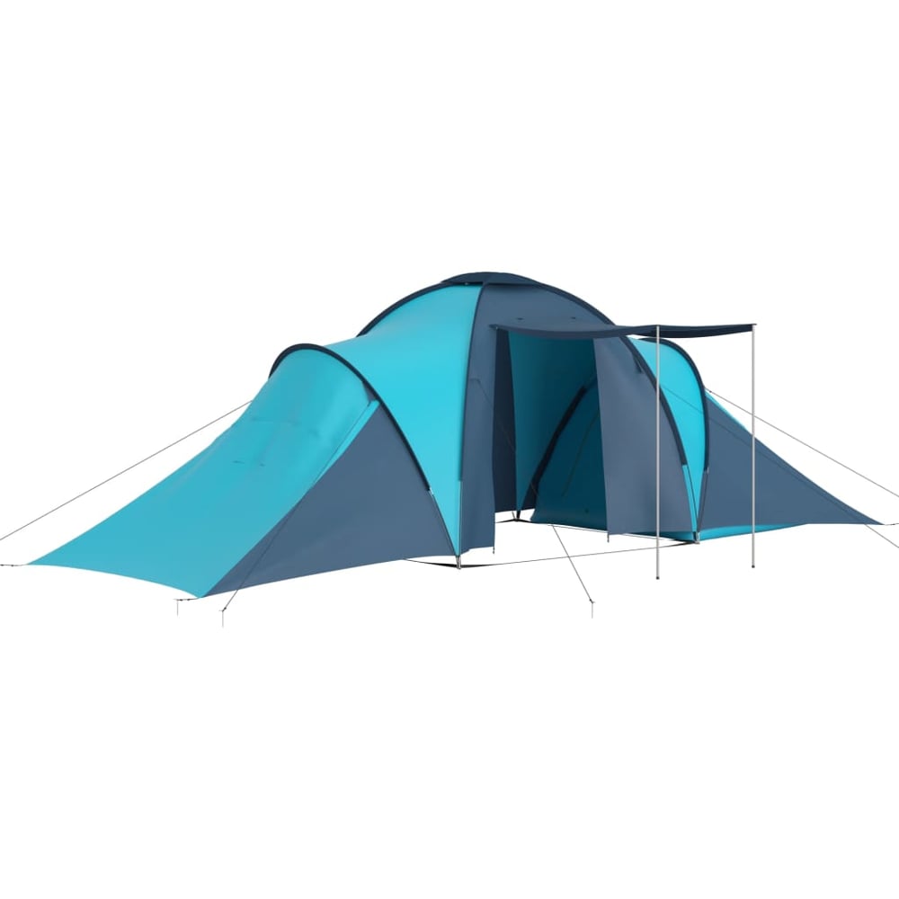 Vidaxl Camping Tent 6 Persons Blue And Light Blue Vidaxl Camping Tent 6 Persons Blue And Light Blue