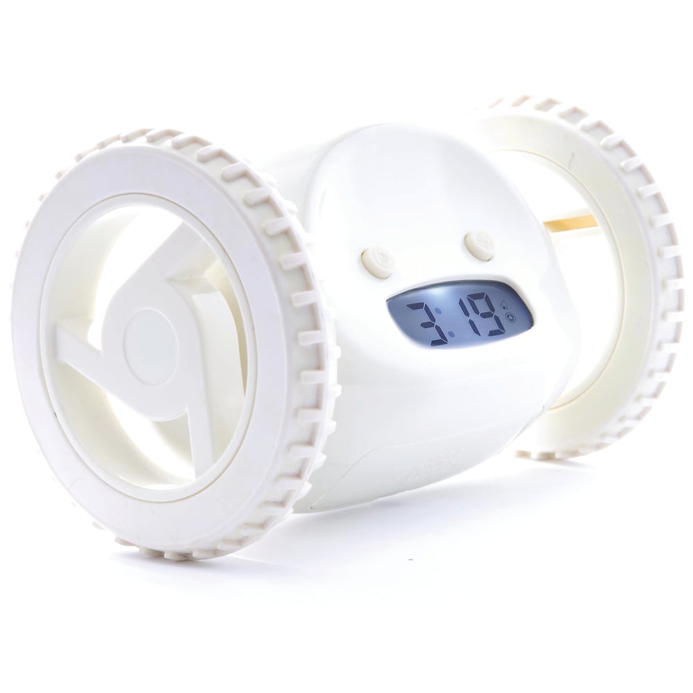 Buy Clocky alarm clock on wheels White Online in UAE Sharaf DG