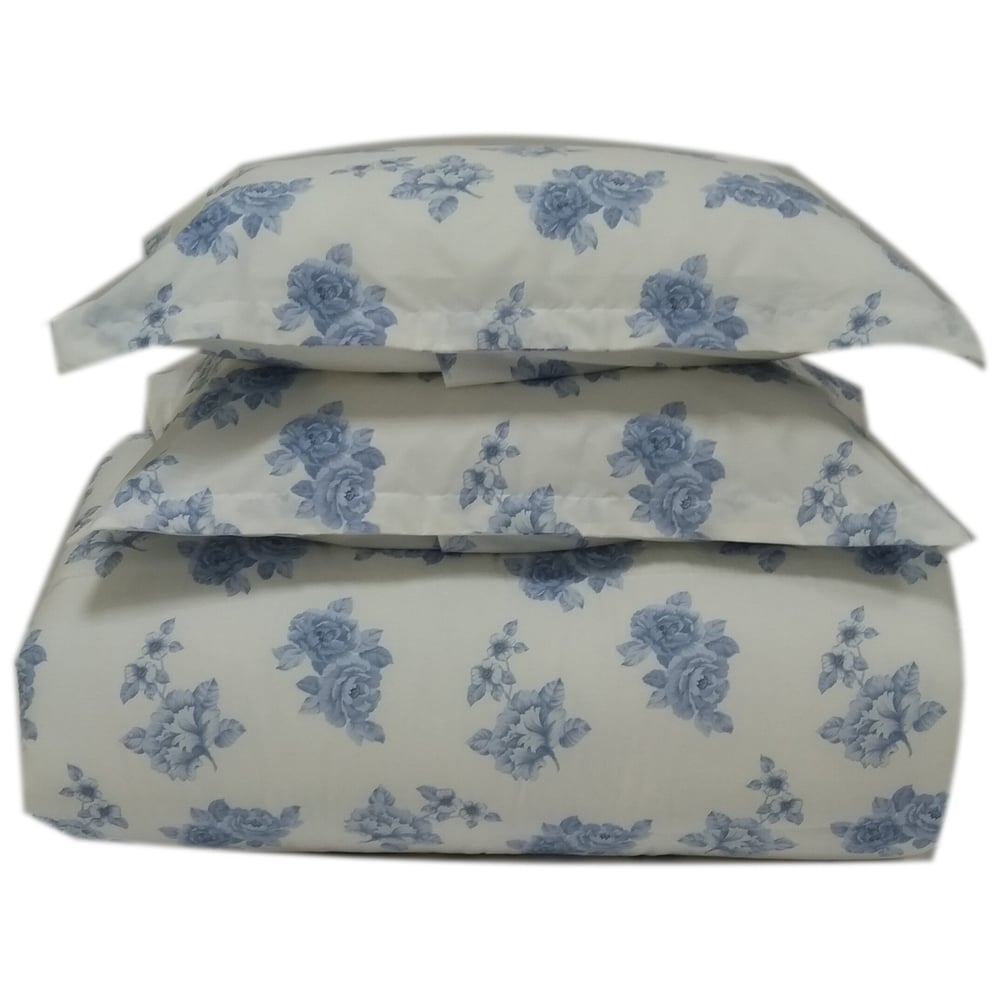AIWA AI-816-4/180TC Single Comforter Set 160x240cm Polycotton Print Blue/White AIWA AI-816-4/180TC Single Comforter Set 160x240cm Polycotton Print Blue/White