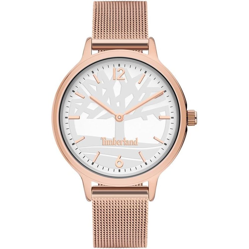 Timberland Moulton Rose Gold Mesh Watch For Women TBL15963MYR-04MM