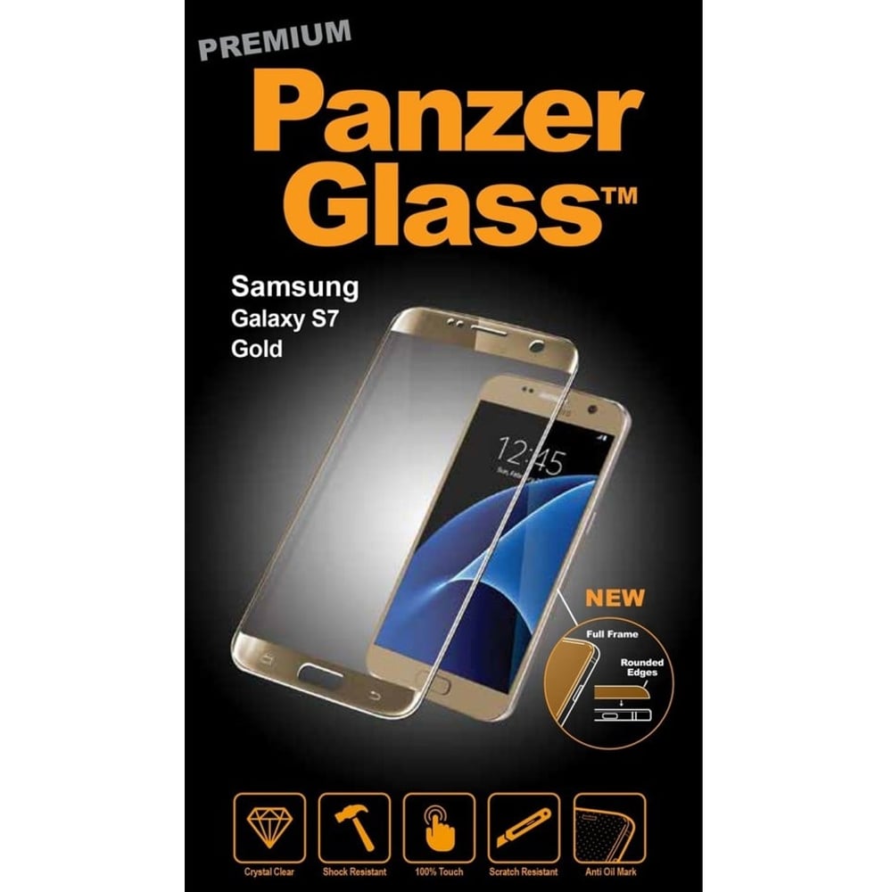 Panzerglass 1055 Premium Tempered Glass Screen Protector For Samsung Galaxy S7 Gold