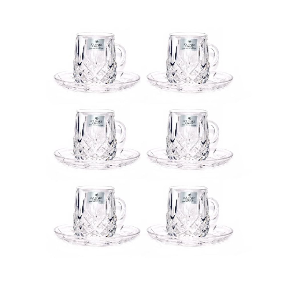 12-Piece Estican Tea Cups and Saucers 12-Piece Estican Tea Cups and Saucers
