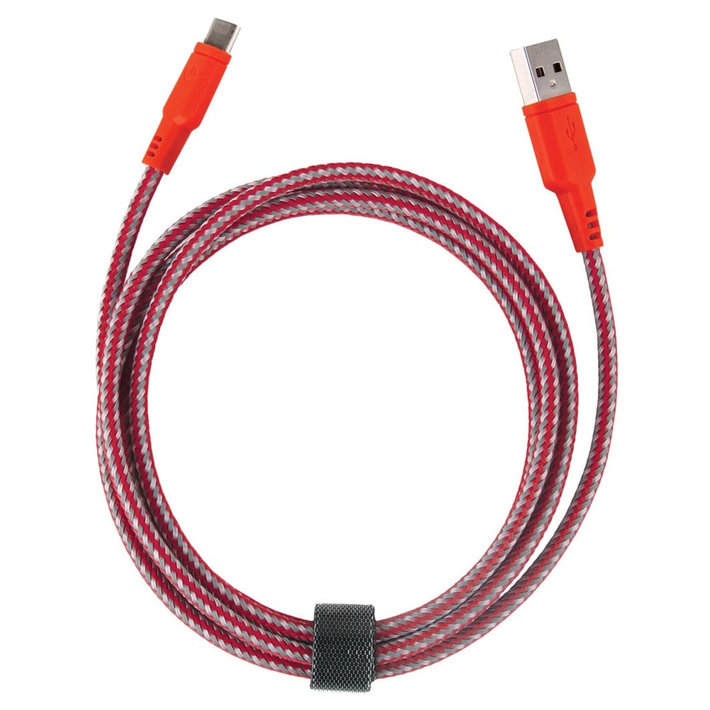 Energea Nylo Tough Micro USB Cable 3m Red - CBLNTAMRED300