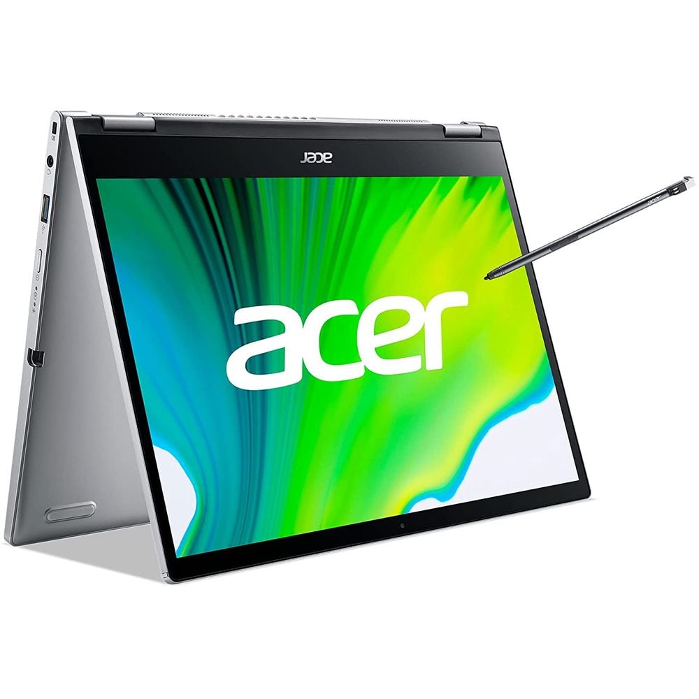 Acer Spin 3 2 in 1 Laptop - 11th Gen Core i7 2.8GHz 16GB 512GB Shared Win11 13.3inch WQXGA Silver English/Arabic Keyboard SP313 51N 73VD (2022) Middle East Version Acer Spin 3 2 in 1 Laptop - 11th Gen Core i7 2.8GHz 16GB 512GB Shared Win11 13.3inch WQXGA Silver English/Arabic Keyboard SP313 51N 73VD (2022) Middle East Version