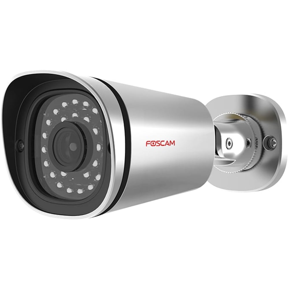 Foscam HD Outdoor POE Camera With Night Vision Silver FI9901EP