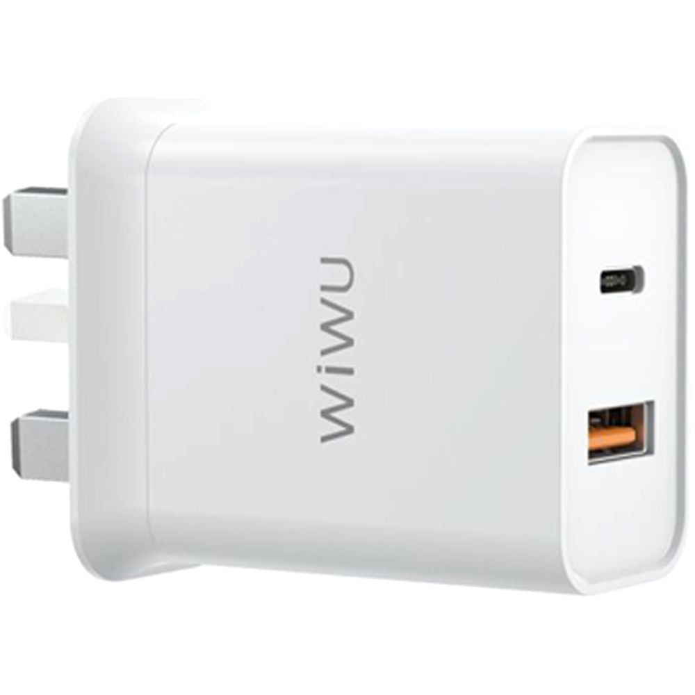 Wiwu Comet Dual Port Power Adapter White