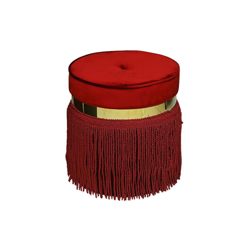 Pan Emirates Nessie Ottoman Red