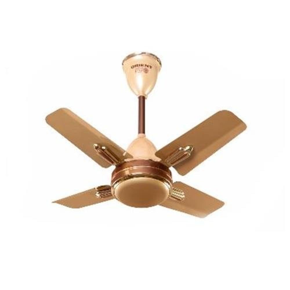 Orient Electric Quasar Ornamental 24 inch Golden Chocolate Ceiling Fan Orient Electric Quasar Ornamental 24 inch Golden Chocolate Ceiling Fan