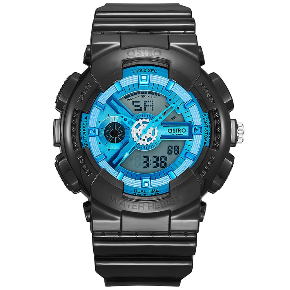 Astro Men's Analog-digital Blue Dial Watch - A22207-ppbl Astro Men's Analog-digital Blue Dial Watch - A22207-ppbl