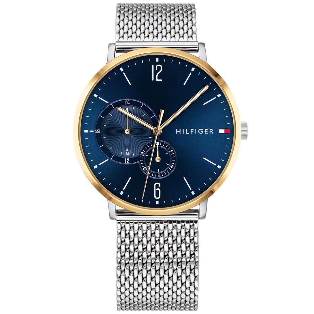 Tommy Hilfiger Brooklyn Silver Mesh Watch For Men 1791505 Tommy Hilfiger Brooklyn Silver Mesh Watch For Men 1791505