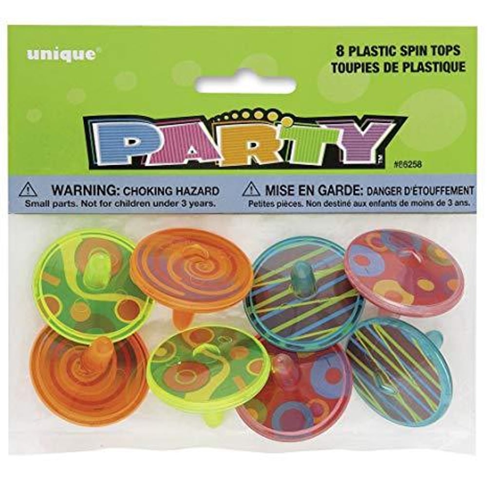 Unique- Gid Spinning Tops 8pcs Unique- Gid Spinning Tops 8pcs