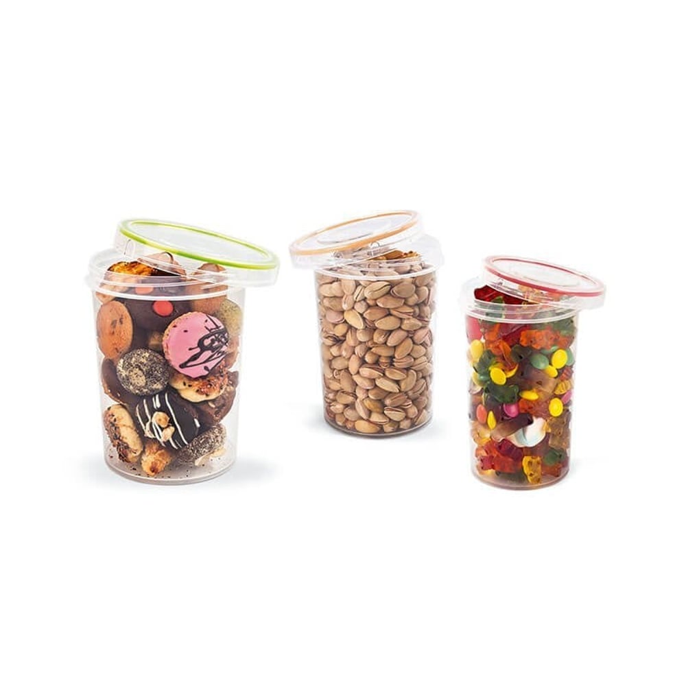 Twist Cover Round Food Saver (3 Pcs Set) (0,6 L + 1,1 L + 1,5 L) Twist Cover Round Food Saver (3 Pcs Set) (0,6 L + 1,1 L + 1,5 L)