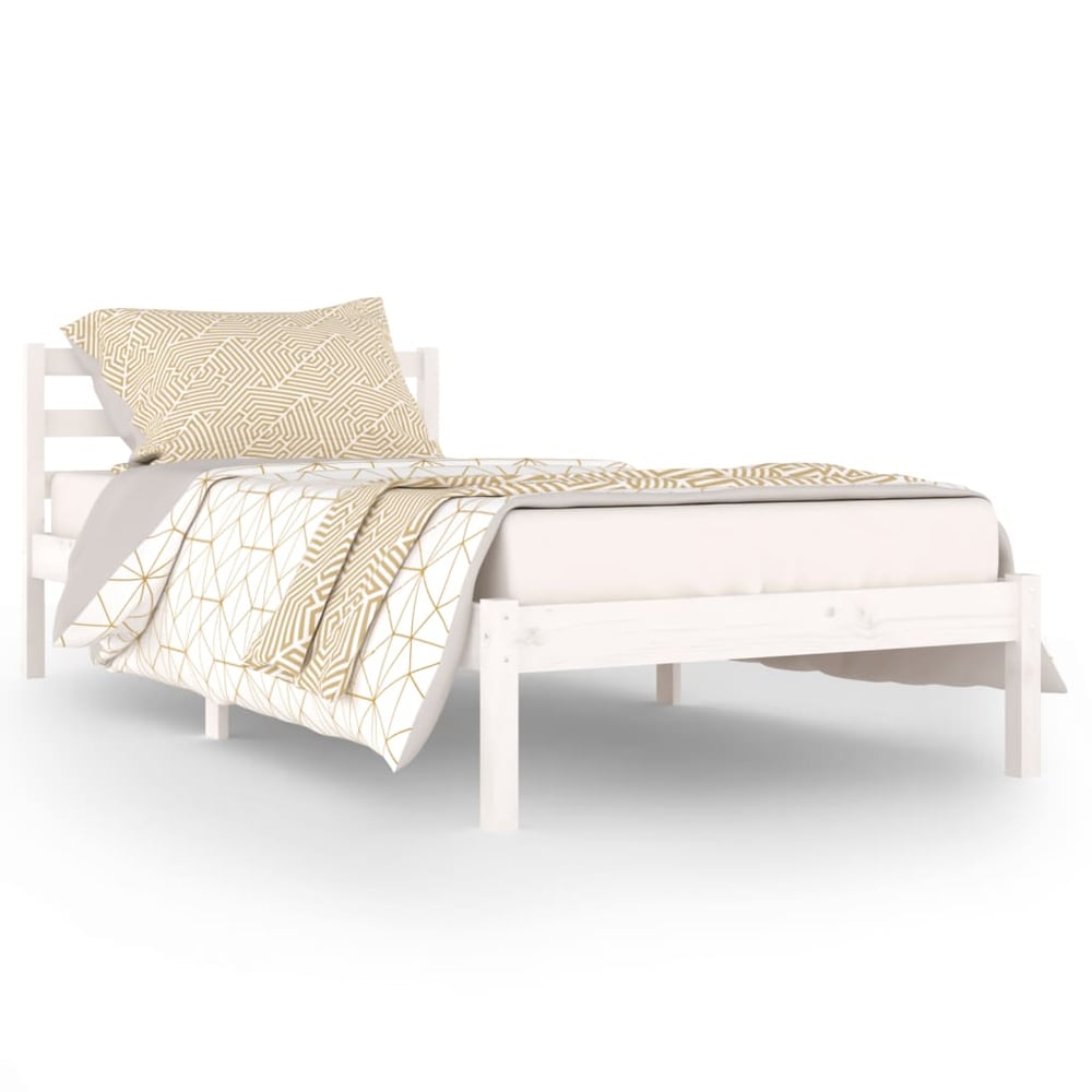 vidaXL Day Bed Solid Wood Pine 90x200 cm White vidaXL Day Bed Solid Wood Pine 90x200 cm White
