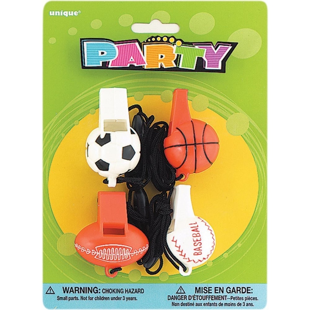 Unique- Sport Ball Wistles 4pcs