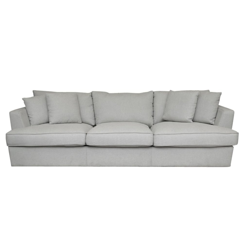 Pan Emirates Shaggy 3 Seater Sofa Grey