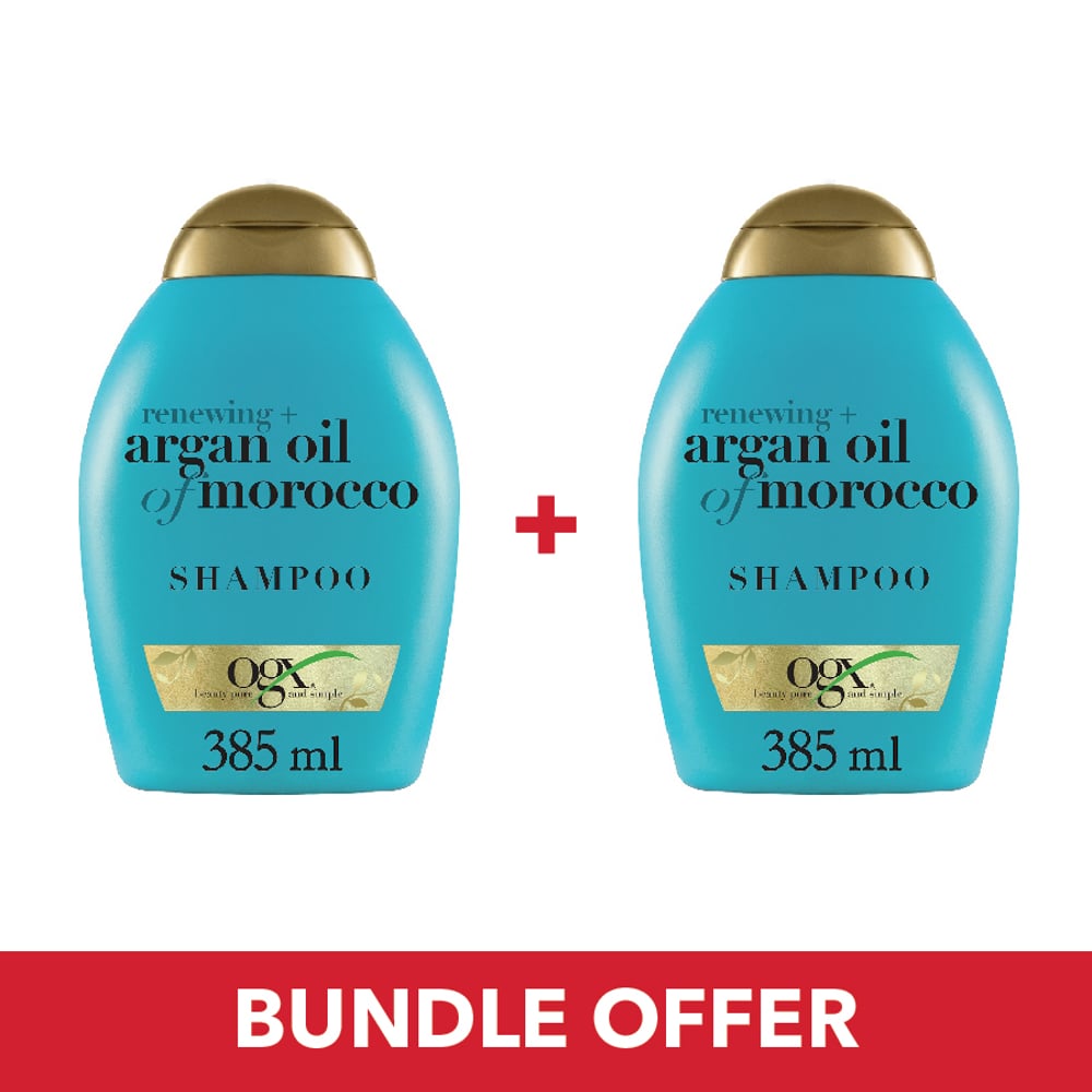 OGX Shampoo Renewing + Argan Oil Of Morocco 385ml - Pack of 2 Pieces (Bundle Offer)