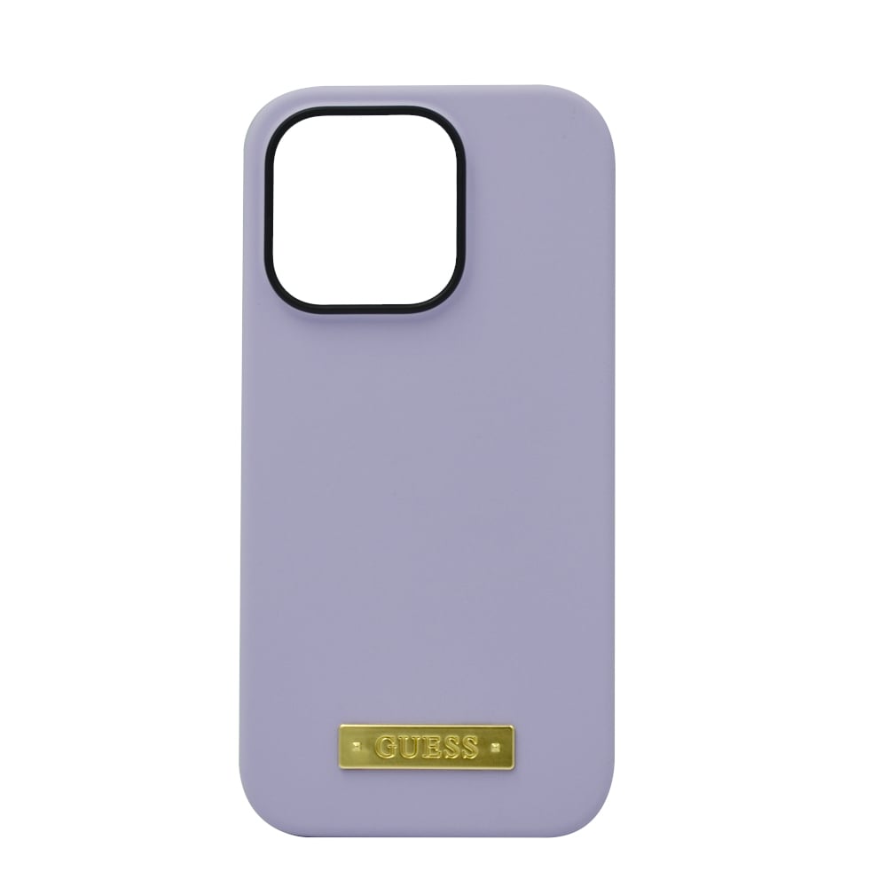 Guess Magsafe Liquid Silicone Logo Hard Case For Iphone 14 Pro Plate Purple Guess Magsafe Liquid Silicone Logo Hard Case For Iphone 14 Pro Plate Purple