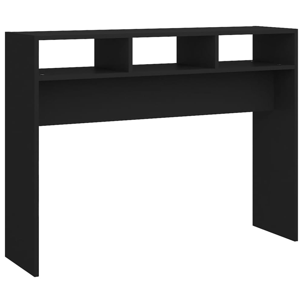 vidaXL Console Table Black 105x30x80 cm Engineered Wood vidaXL Console Table Black 105x30x80 cm Engineered Wood