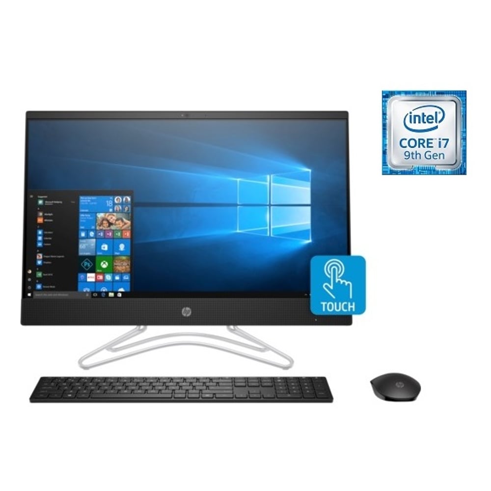 HP 24-F0009NE All-in-One Desktop - Core i7 2GHz 16GB 128GB 2GB Win10 23.8inch FHD Jet Black