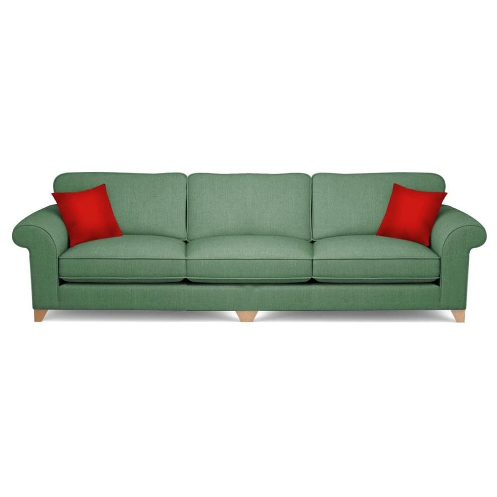 Galaxy Design Angelic 3 Seater Sofa Wood Base Mint
