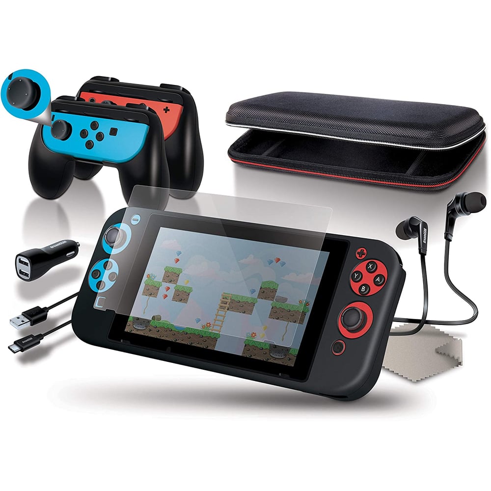dreamGEAR Starter Kit Accessories for Nintendo Switch, Bundle,