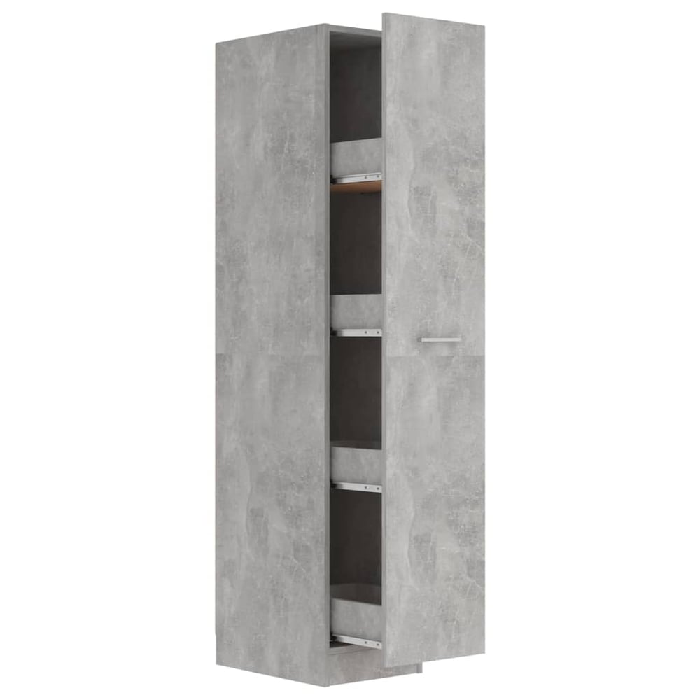 Vidaxl Apothecary Cabinet Concrete Grey 30x42.5x150 Cm Engineered Wood