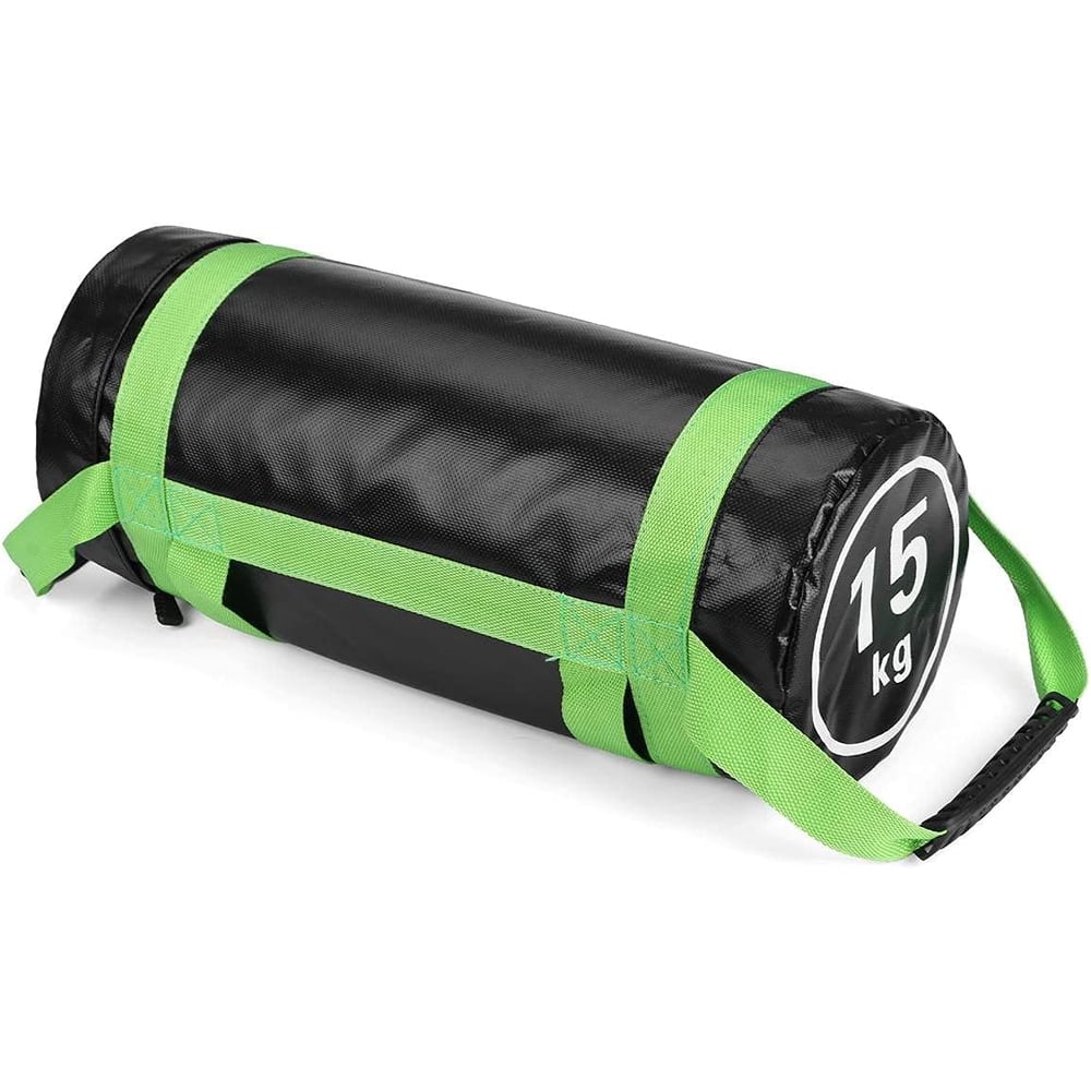 ULTIMAX Power Bag Weight Training Bag Sandbag Weight Training Power Bag with Handles & Zipper Weight Adjustable Fitness Powerbag, Weight Lifting, Powerlifting Workout-15KG