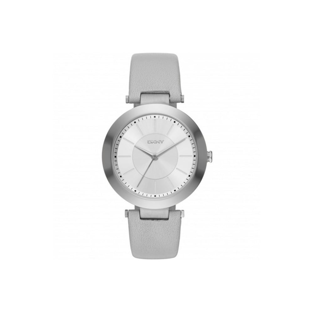 DKNY Stanhope Grey Leather Women Watch NY2460