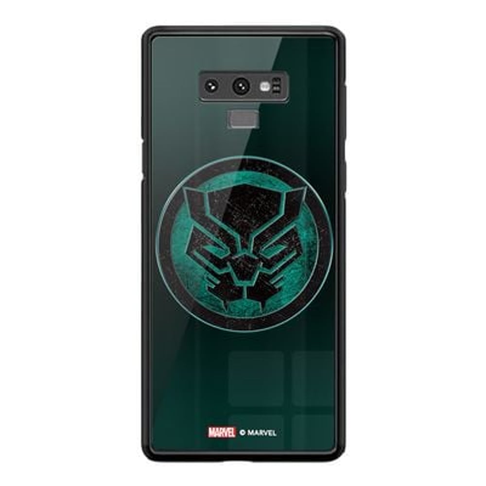 غطاء سامسونج نوت 9 بشعار مارفيل Green Black Panther غطاء سامسونج نوت 9 بشعار مارفيل Green Black Panther