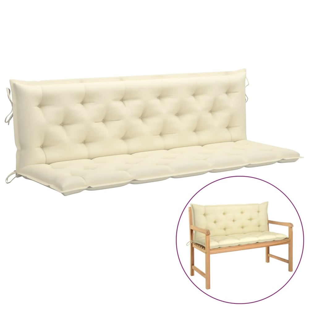Vidaxl Cushion For Swing Chair Cream White 180 Cm Fabric