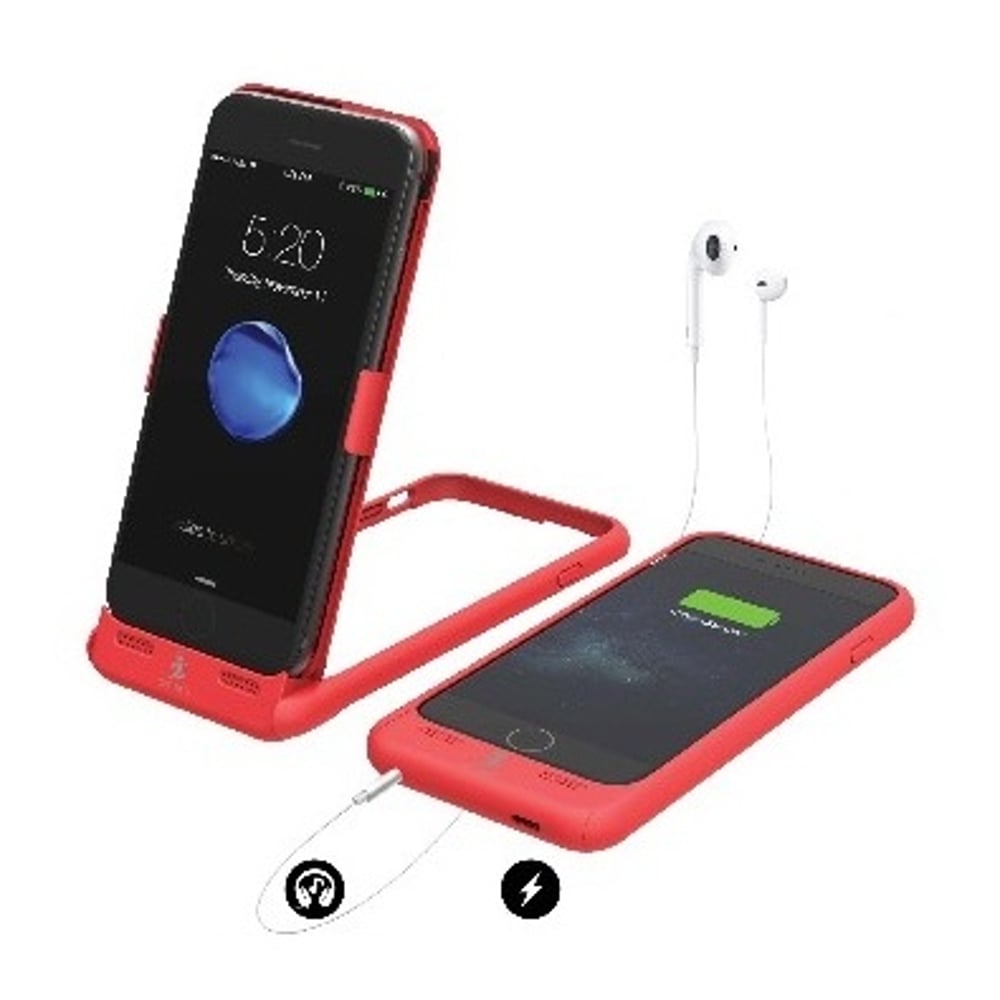 Smart Ignite 7 Pro Battery Case 2800mAh Red With Audio Jack For iPhone 7/6s/6