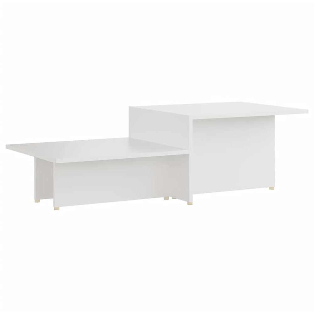 Vidaxl Coffee Table White 111.5x50x33 Cm Engineered Wood