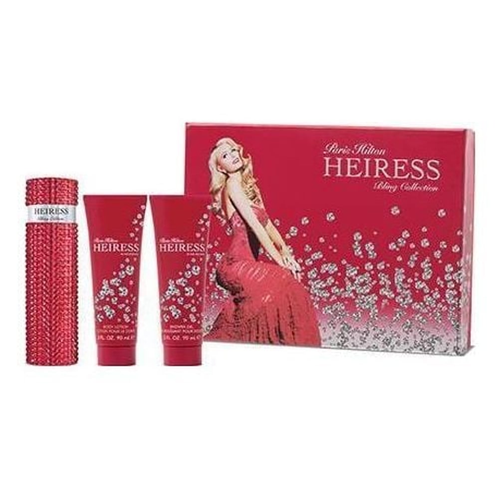Paris Hilton Heiress Bling Gift Set For Women (Paris Hilton 100ml EDP + 90ml Body Lotion + 90ml Shower Gel)