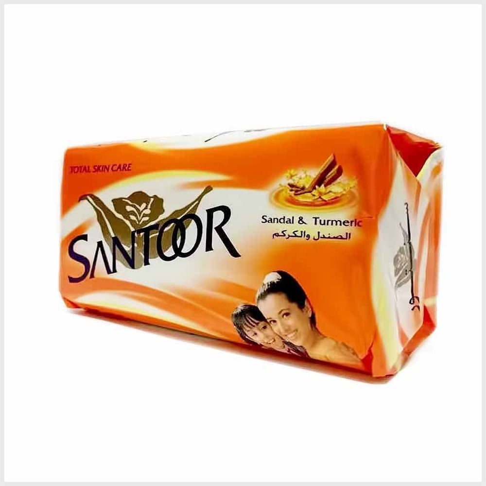 Santoor Sandal And Turmeric Bath Soap 175g