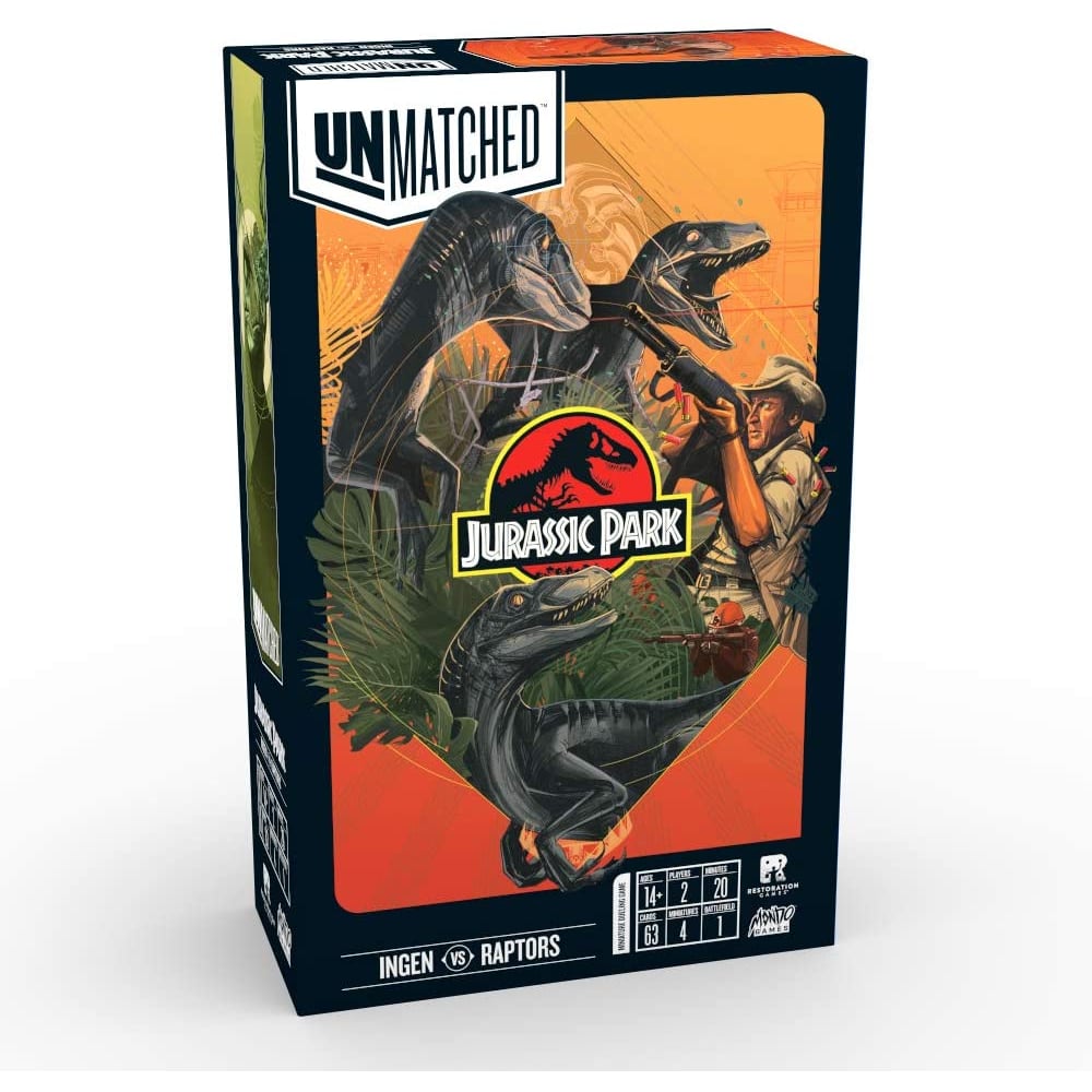 Restoration Games - Unmatched: Jurassic Park - InGen vs Raptors Restoration Games - Unmatched: Jurassic Park - InGen vs Raptors