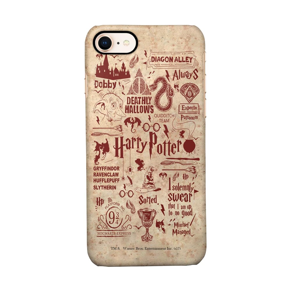 Macmerise Harry Potter Infographic Red - Sleek Phone Case For Iphone 7