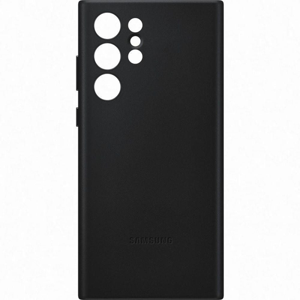 Samsung Leather Cover Black Galaxy S22 Ultra