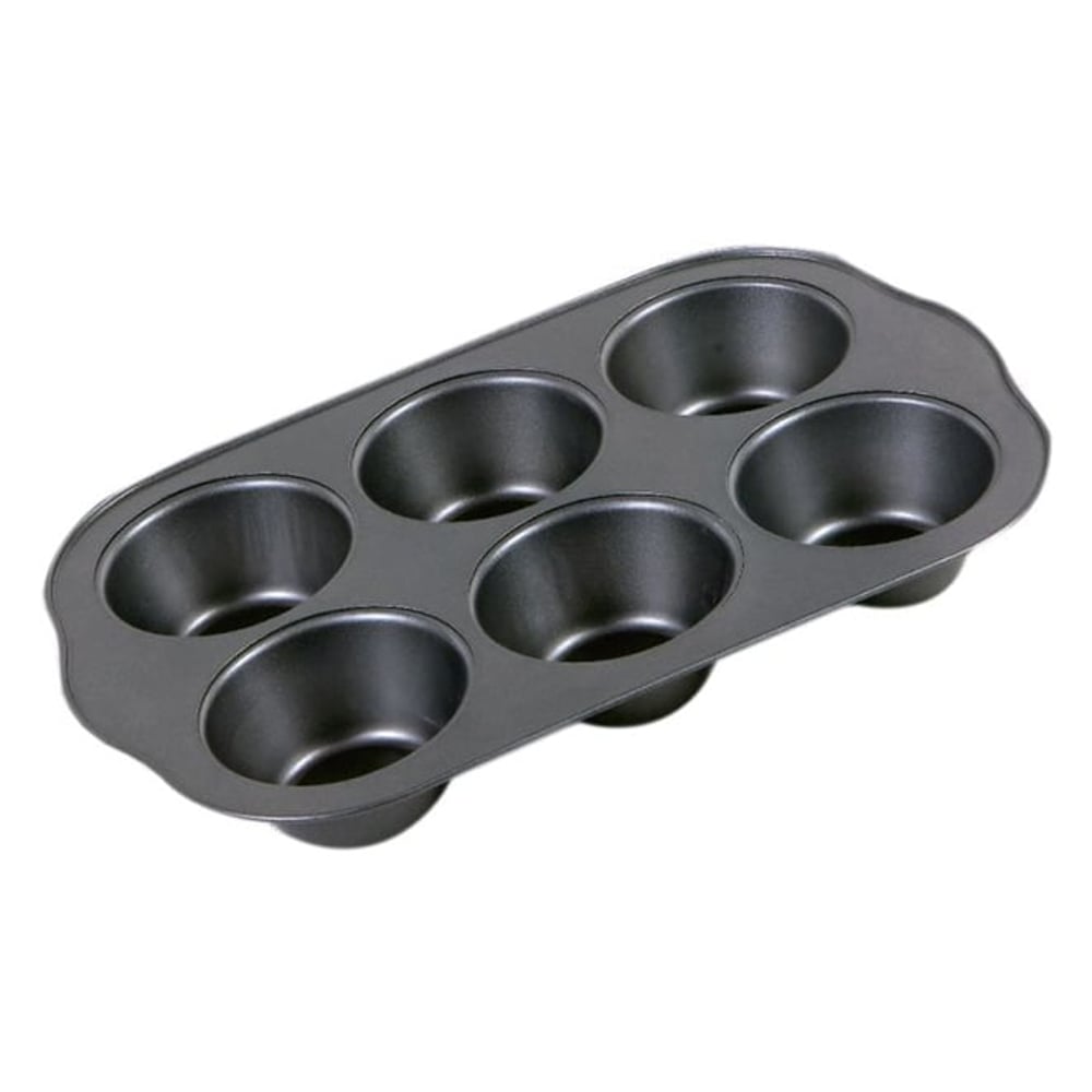 RoyalFord 6 Cup Muffin Pan Black 27x18cm RoyalFord 6 Cup Muffin Pan Black 27x18cm