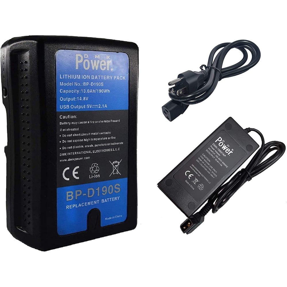 Dmk Power Bp-d190s V Mount V Lock Battery (190wh, 14.8v, 13000mah) Li-ion Battery With D Tap Fast Charger For Broadcast Video Camcorder Strobe Led Video Lights Digital Cinema Cameras Dmk Power Bp-d190s V Mount V Lock Battery (190wh, 14.8v, 13000mah) Li-ion Battery With D Tap Fast Charger For Broadcast Video Camcorder Strobe Led Video Lights Digital Cinema Cameras