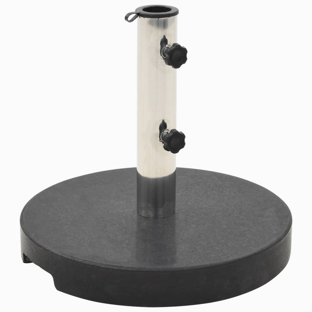 Vidaxl Parasol Base Granite 20 Kg Round Black