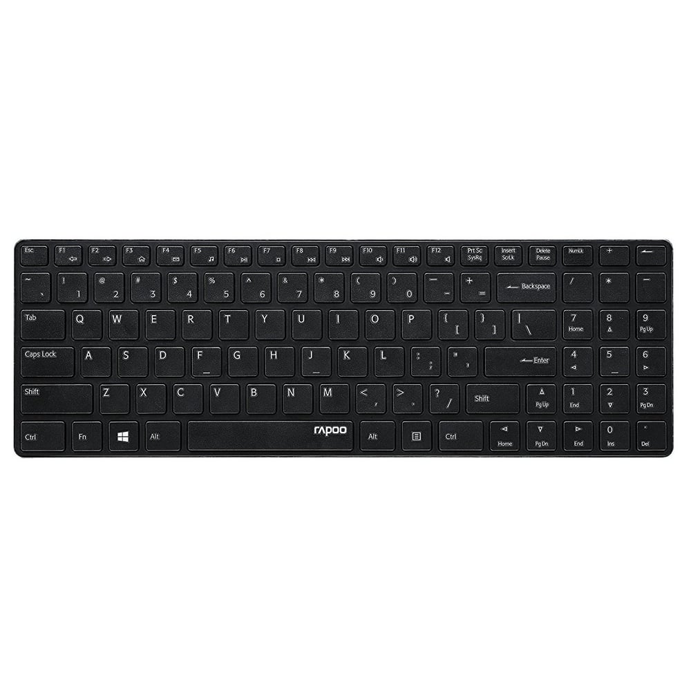 Rapoo Wireless Ultra-Slim Blade Keyboard Black E9110