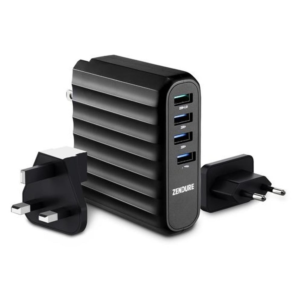 Zendure 4 Port USB Wall Charger - Black Zendure 4 Port USB Wall Charger - Black