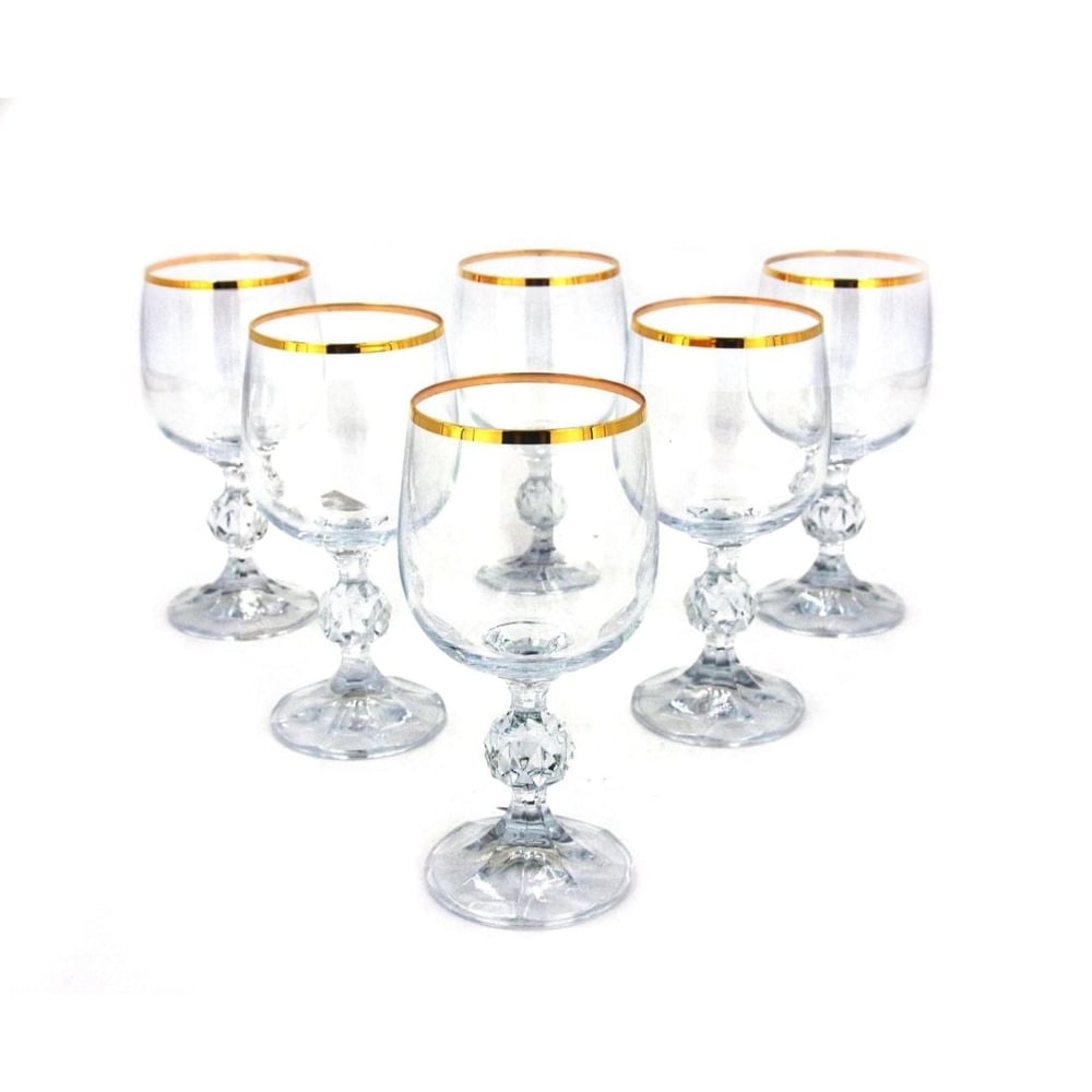 Bohemia Transparent-Gold Claudia Glassware 190 ml Bohemia Transparent-Gold Claudia Glassware 190 ml